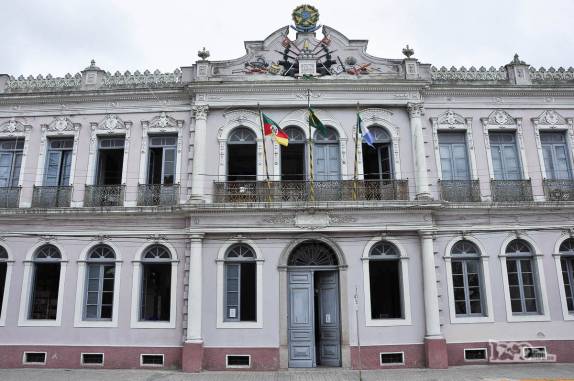 Prédio do antigo Quartel General em Rio Grande, hoje alguma secretaria de governo, no sul do Rio Grande do Sul